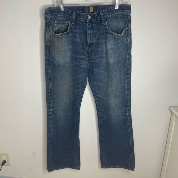 J Crew Bootcut Medium Wash Jeans Mens‎ 36x32 Read - Picture 3 of 8